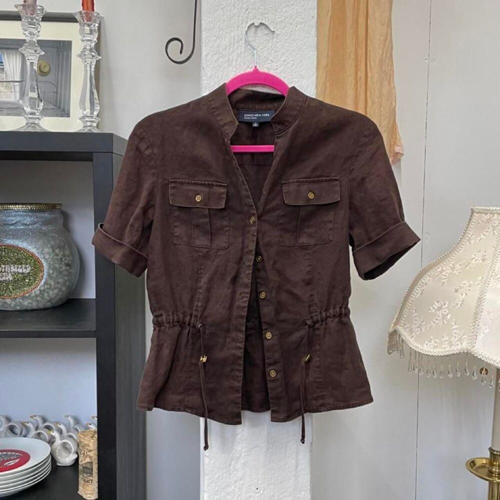 Jones-new-york Women's Brown Blouse